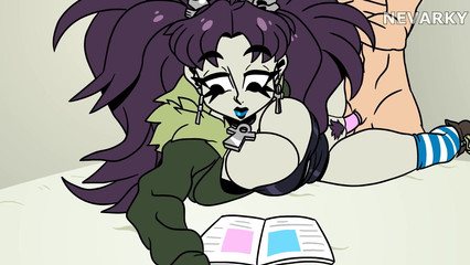 Трахаю грудастую подругу из аниме, пока она читает журнал