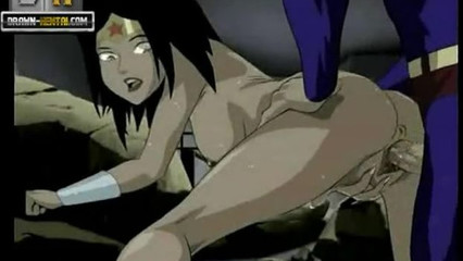 Супермен поймал и выебал в пизду Чудо Женщину